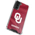 University of Oklahoma Red Jersey Galaxy S21 FE Clear Case